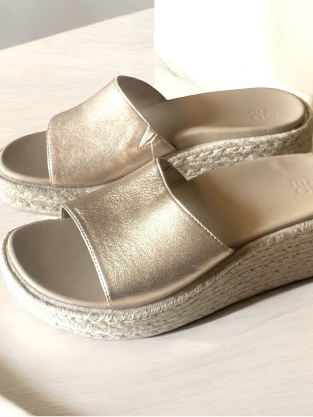 Aebo sandals platform metallic - Picture 5 of 5